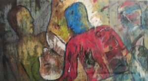 Epic Series-6_Oil Pastel on Board_40"X23"_2025