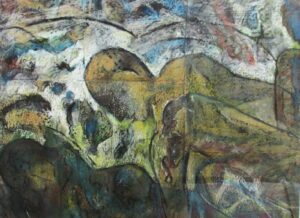 Epic Series-3_Oil Pastel on Paper_38"X24.5"_2025