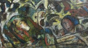 Epic Series-6_Oil Pastel on Board_35"X19.7"_2025