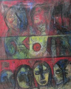 Epic Series-13_Oil Pastel on Board_26"X20.5"_2025