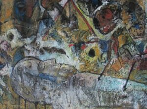 Epic Series-14_Oil Pastel on Board_25"X19"_2025