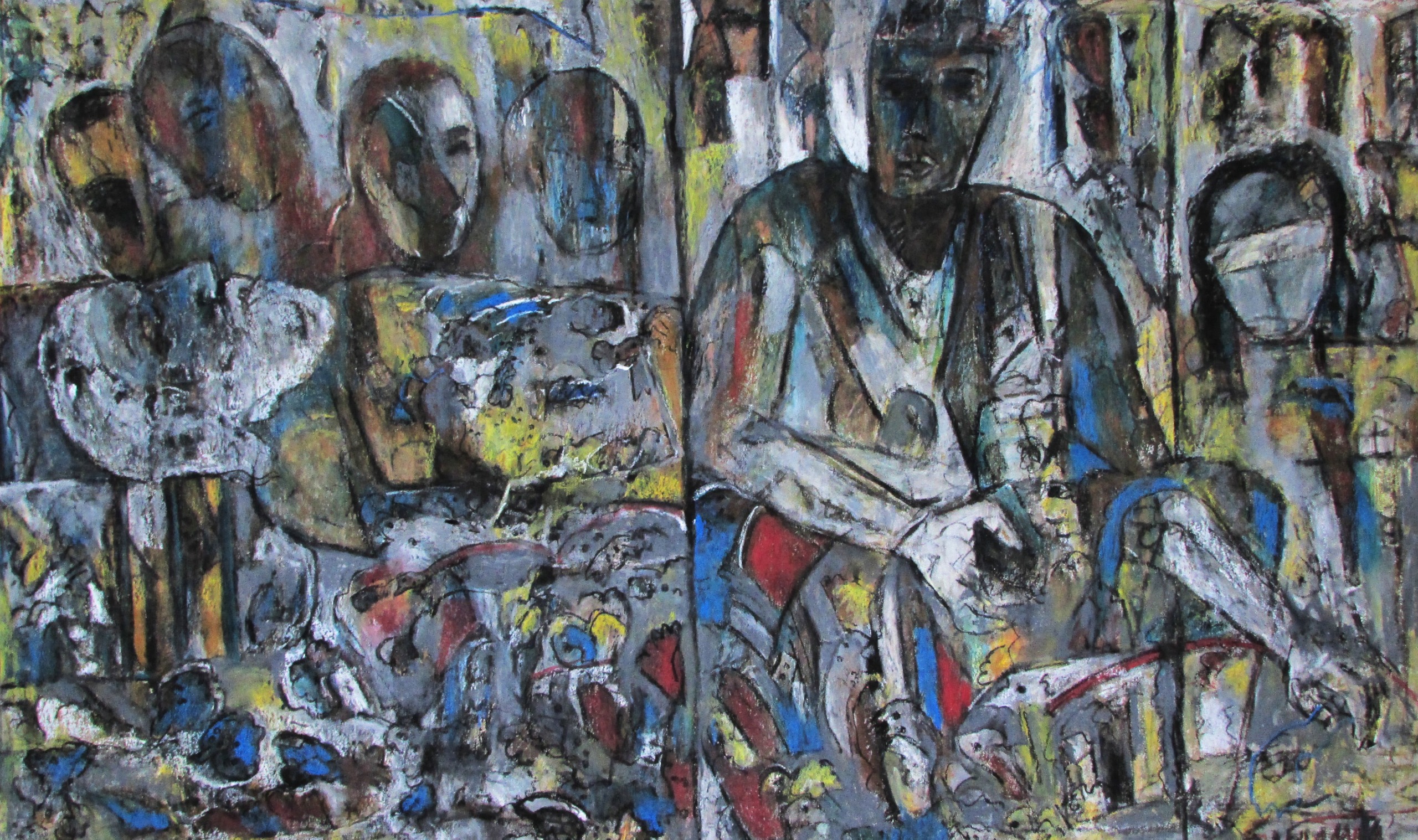 Epic Series-1_Oil Pastel on Paper_53"X30.5"_2025